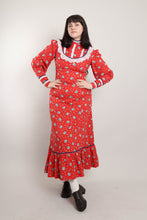 70s Calico Victorian Dress