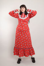 70s Calico Victorian Dress