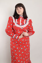 70s Calico Victorian Dress