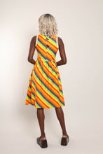 70s Rainbow Striped Dress