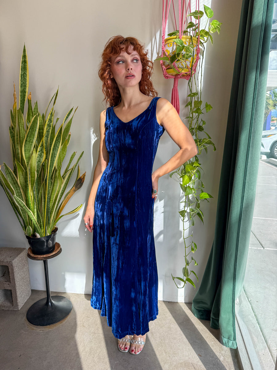80s Betsey Johnson Blue Velvet Dress – Luxie Vintage 80s Betsey Johnson Blue Velvet Dress – Luxie Vintage