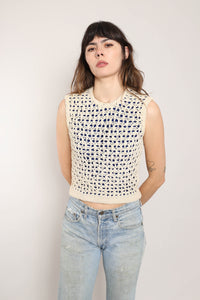 60s Woven Sweater Top