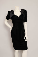 80s Bow Tie Sleeve Dress