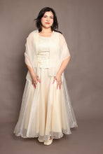 90s Organza Dress With Sash