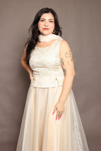 90s Organza Dress With Sash