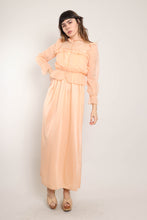 70s Peach Dress Set