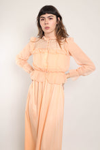 70s Peach Dress Set