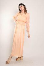 70s Peach Dress Set