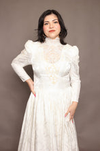 80s Edwardian Wedding Dress