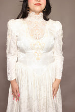 80s Edwardian Wedding Dress