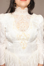 80s Edwardian Wedding Dress