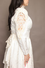 80s Edwardian Wedding Dress