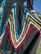 90s Colorful Ribbon Trim Dress