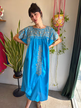 90s Blue Oaxacan Dress