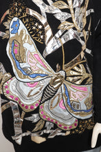 80s Metallic Butterfly Sweater