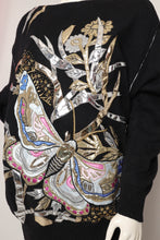 80s Metallic Butterfly Sweater
