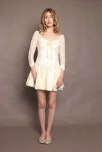80s Rosette Wedding Mini Dress