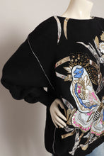 80s Metallic Butterfly Sweater