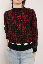 70s Alphabet Sheep Sweater