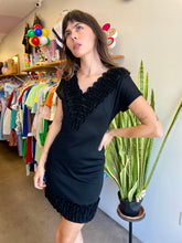 60s Ruffle Trim Mod Dress