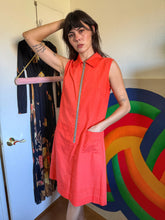 60s Orange O-Ring Dress