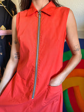 60s Orange O-Ring Dress
