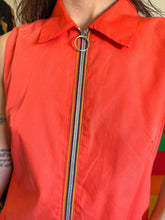 60s Orange O-Ring Dress