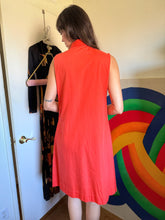 60s Orange O-Ring Dress