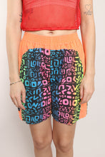 80s Dayglo Beach Shorts