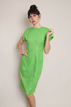 90s Green Linen Dress