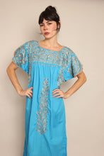 90s Blue Oaxacan Dress