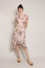 00s Silk Floral Dress