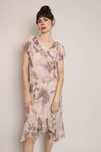00s Silk Floral Dress