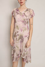 00s Silk Floral Dress