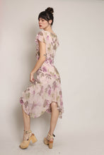00s Silk Floral Dress
