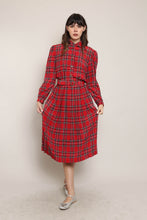 80s Tartan Plaid Dress