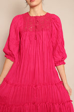 90s Crochet Gauze Dress