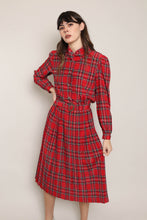 80s Tartan Plaid Dress