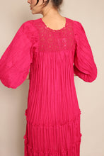 90s Crochet Gauze Dress