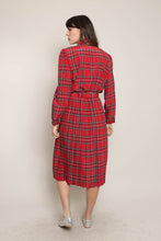 80s Tartan Plaid Dress