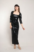 80s Sequined Open Back Dress
