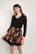 60s Floral Fringe Dress