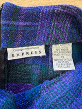 90s Purple Plaid Skirt