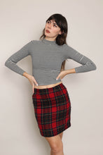 80s Plaid Pencil Skirt