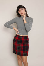80s Plaid Pencil Skirt