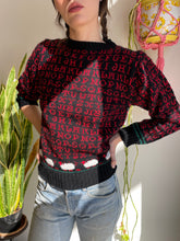 70s Alphabet Sheep Sweater
