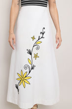 70s Floral Appliqué Dress