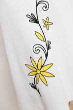 70s Floral Appliqué Dress