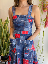 70s Denim Patchwork Dress