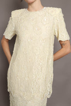 80s Pearl Beaded Dress